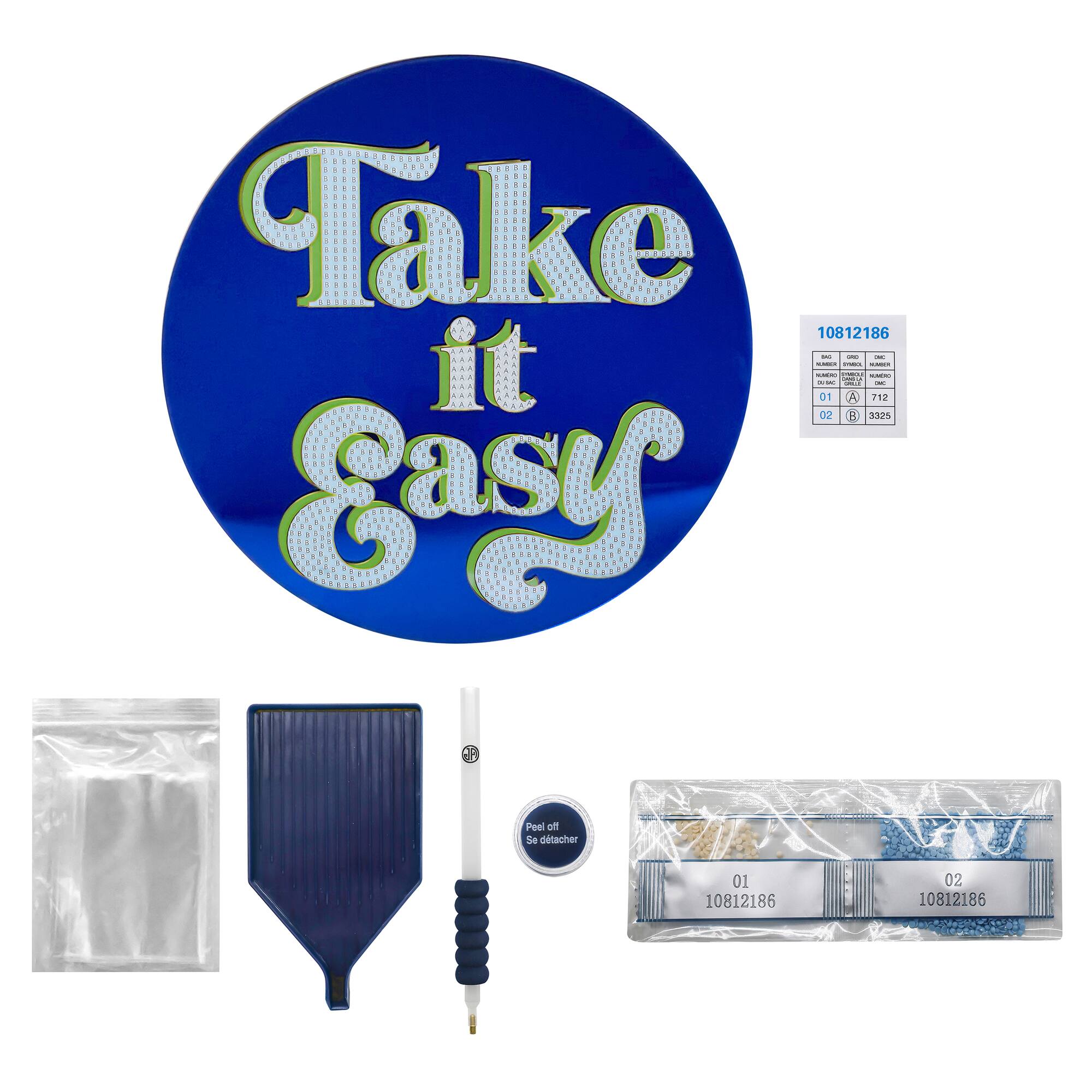Jonathan Adler x Michaels 7.75" Take It Easy Diamond Art Wall Décor Kit
